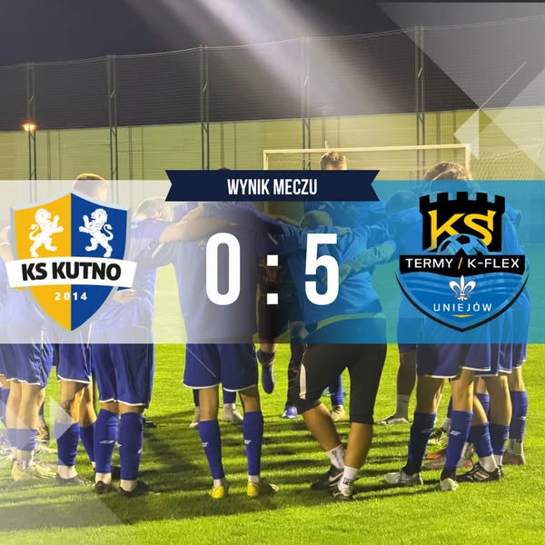 Grafika klubowa: KS II Kutno – Termy/K-Flex Uniejów 0:5